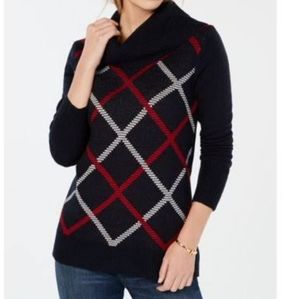 Tommy Hilfiger navy blue cow neck sweater/ size Medium/ NWT